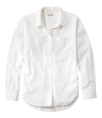L.L.Bean Women's Signature Premium Essential Poplin Shirt, Long-Sleeve NEW|CLOTHING