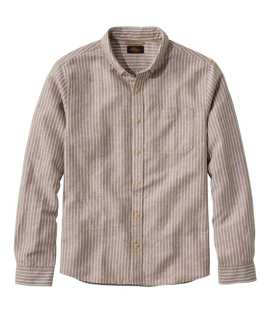 L.L.Bean Men's Signature Wharfside Linen Blend Shirt NEW|CLOTHING