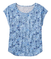 Foggy Blue Sketched Floral,1X