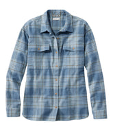 Iron Blue Heather Plaid,X-Small
