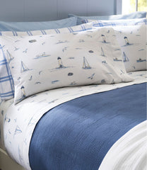 L.L.Bean Nautical Boats Percale Sheet Collection HOME GOODS