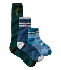L.L.Bean Adults' Katahdin Over the Calf Hiker Socks, Mountain Stripe CLOTHING|FOOTWEAR