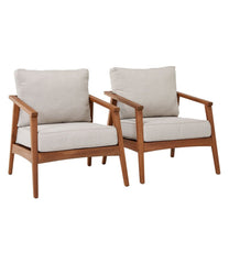 L.L.Bean Eucalyptus Patio Chair, Set of Two HOME GOODS