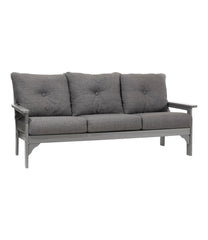 L.L.Bean All-Weather Patio Sofa with Textured Cushion, Slate Gray HOME GOODS