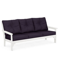 L.L.Bean All-Weather Patio Sofa with Textured Cushions HOME GOODS