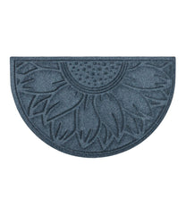 L.L.Bean Everyspace Recycled Waterhog Doormat, Half Round, Sunflower HOME GOODS