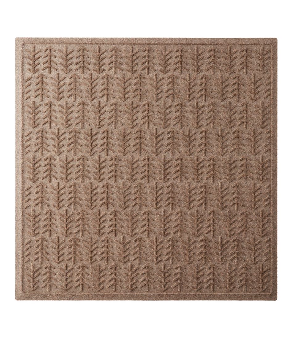L.L.Bean Everyspace Recycled Waterhog Mat, Square, Trees HOME GOODS