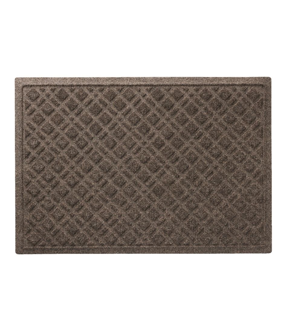 L.L.Bean Heavyweight Recycled Waterhog Doormat, Plaid HOME GOODS