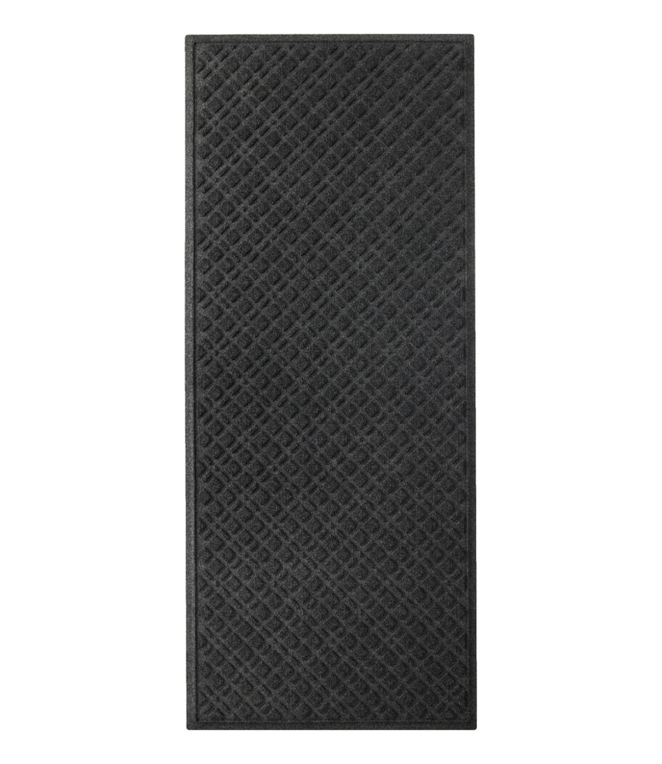 L.L.Bean Heavyweight Recycled Waterhog Mat, Runner, Plaid HOME GOODS