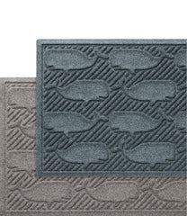 L.L.Bean Everyspace Recycled Waterhog Doormat, Whales HOME GOODS