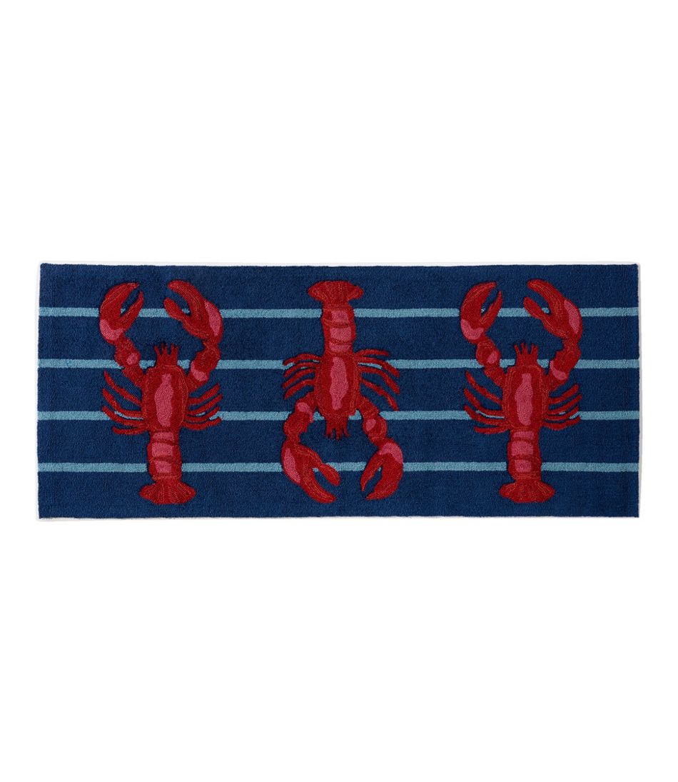 L.L.Bean Indoor/Outdoor Vacationland Runner, Lobsters HOME GOODS