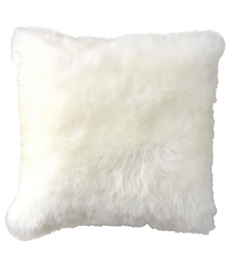 L.L.Bean Sheepskin Throw Pillow, 20" x 20" HOME GOODS