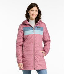 L.L.Bean Women's Mountain Classic Puffer Coat, Colorblock OUTERWEAR