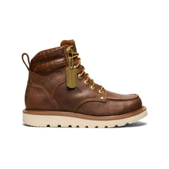 Men's Cincinnati 6" Boot (Soft Toe) x Noon Goons Leather Brown/Off White / Keen / Leather Brown/Off White