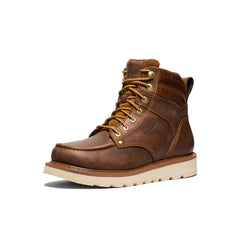 Men's Cincinnati 6" Boot (Soft Toe) x Noon Goons Leather Brown/Off White / Keen / Leather Brown/Off White