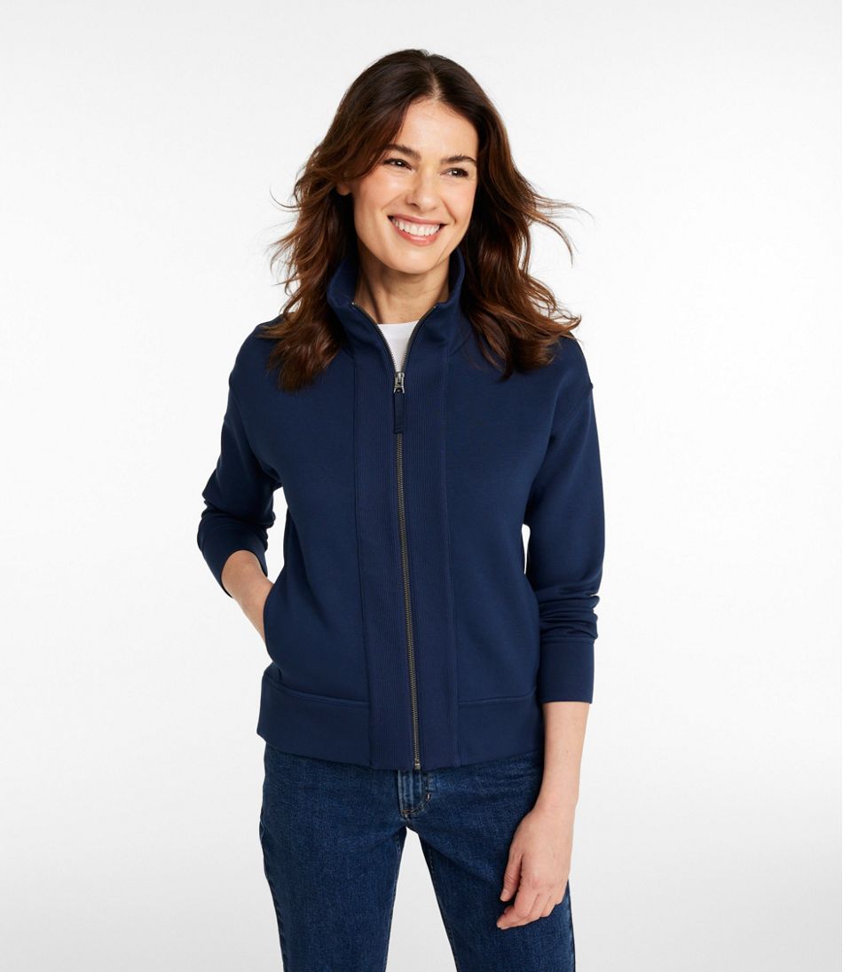 L.L.Bean Women's CloudSoft Top, Full-Zip NEW|CLOTHING|SALE