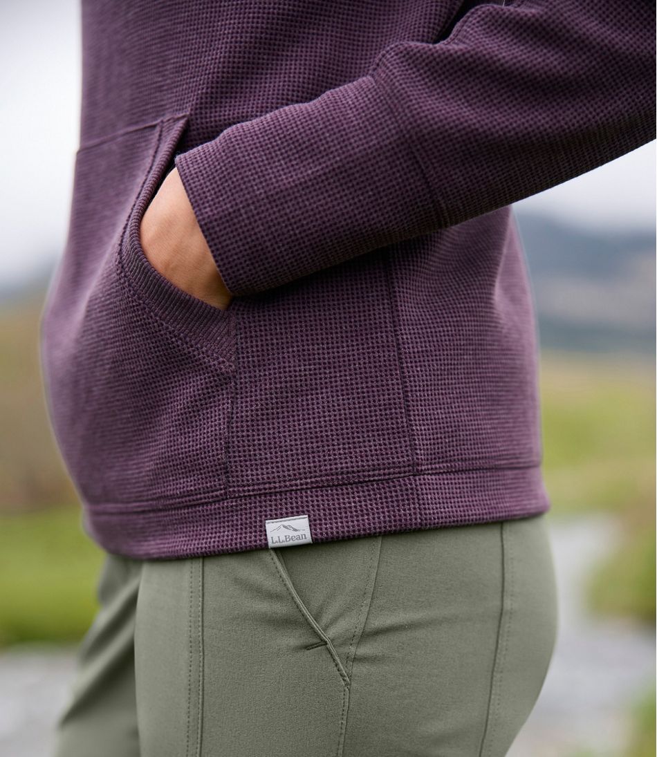 L.L.Bean Women's Mountainside Micro Waffle Pullover NEW|CLOTHING|SALE