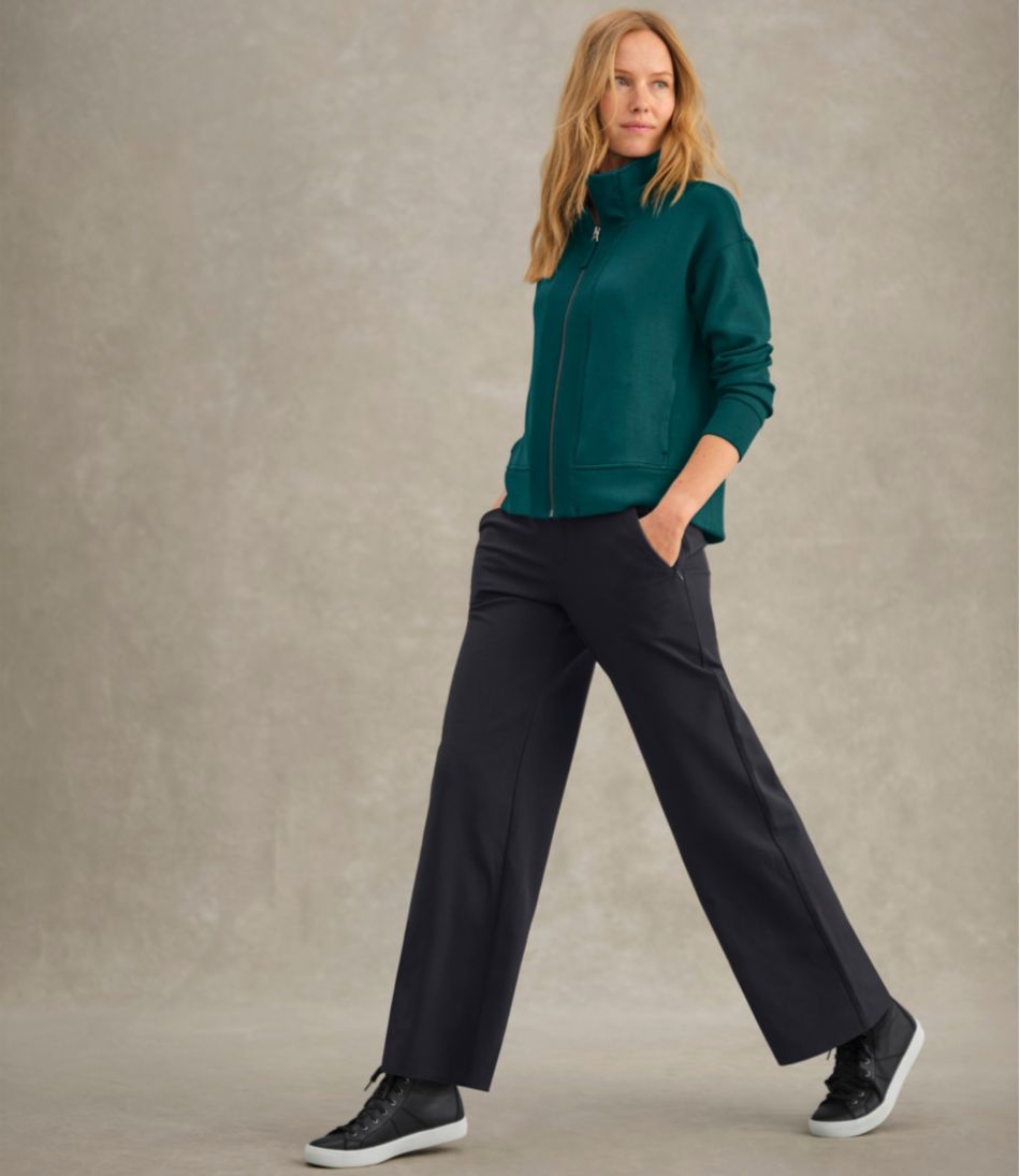 L.L.Bean Women's Go-Anywhere Pants, High-Rise Wide-Leg NEW|CLOTHING|SALE