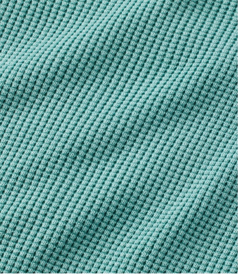 L.L.Bean Women's Sunwashed Waffle Sweater, Splitneck NEW|CLOTHING