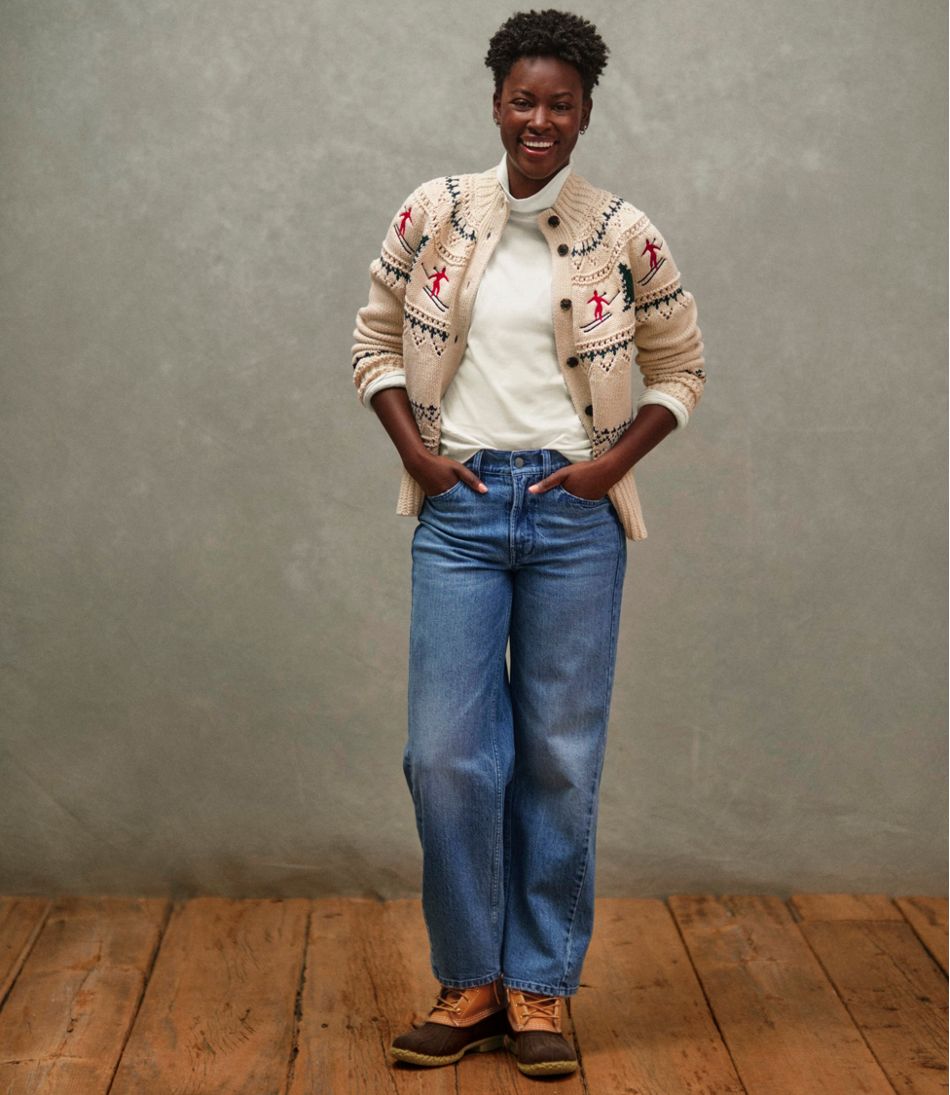 L.L.Bean Women's Signature 1912 Premium Jeans, High-Rise Barrel Ankle NEW|CLOTHING