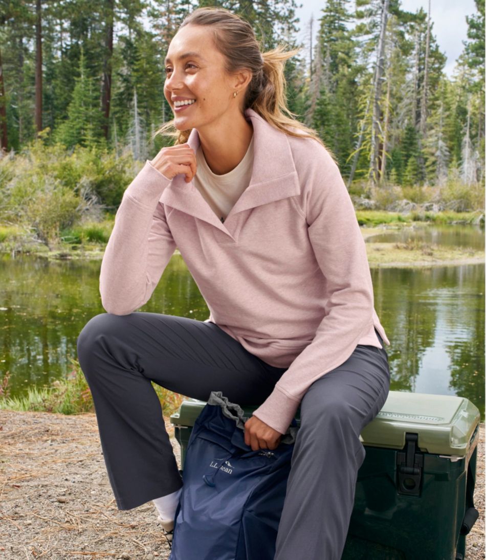 L.L.Bean Women's Bean's Cozy Splitneck Pullover Sweatshirt NEW|CLOTHING