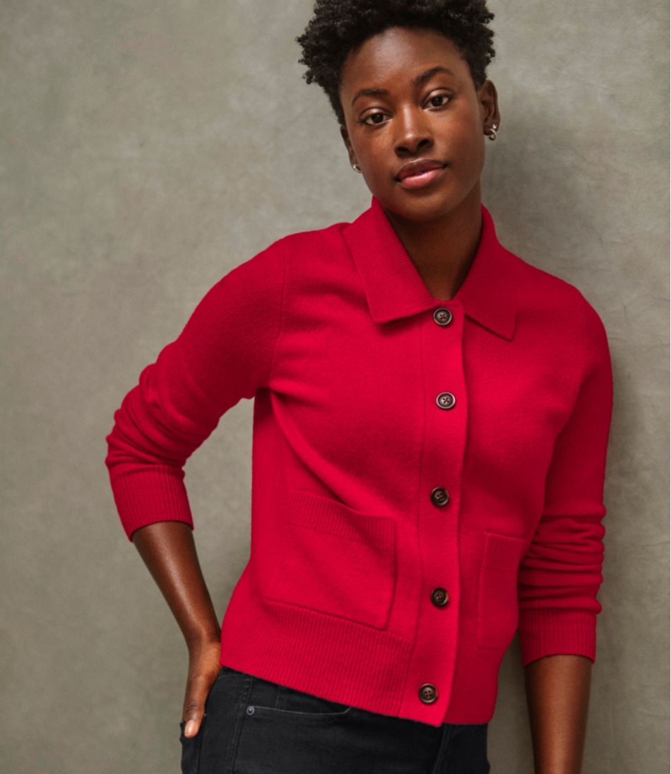 L.L.Bean Women's Signature Camp Merino Wool Sweater, Cardigan NEW|CLOTHING