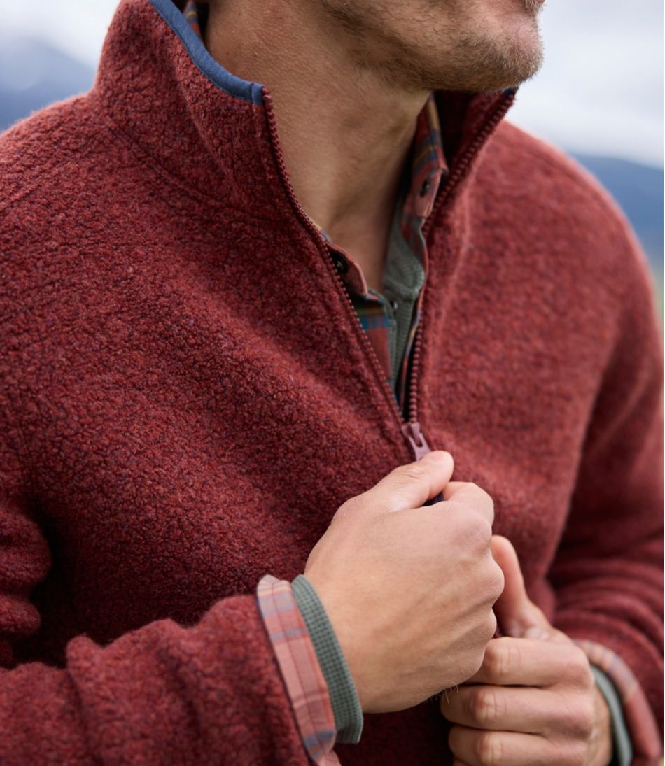 L.L.Bean Men's All Season Wool Fleece Full-Zip Sweater NEW|CLOTHING|OUTERWEAR|SALE