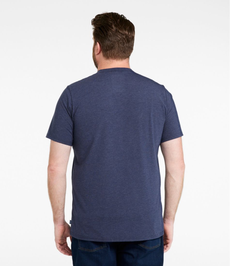 L.L.Bean Men's Comfort Stretch Performance® Pima Tee, Short-Sleeve Without Pocket NEW|CLOTHING|SALE