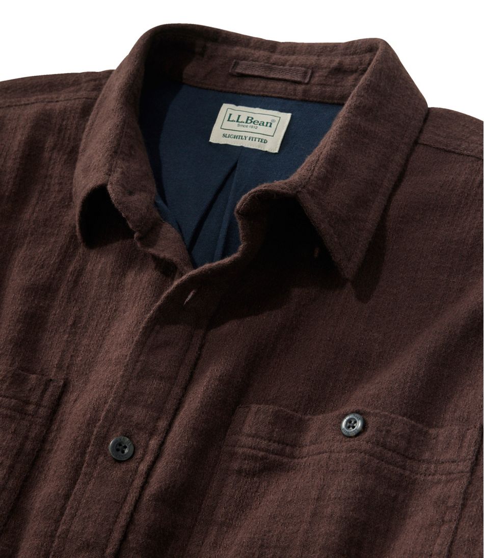 L.L.Bean Men's 1912 Field Flannel Shirt, Lined, Slightly Fitted Untucked Fit NEW|CLOTHING|SALE