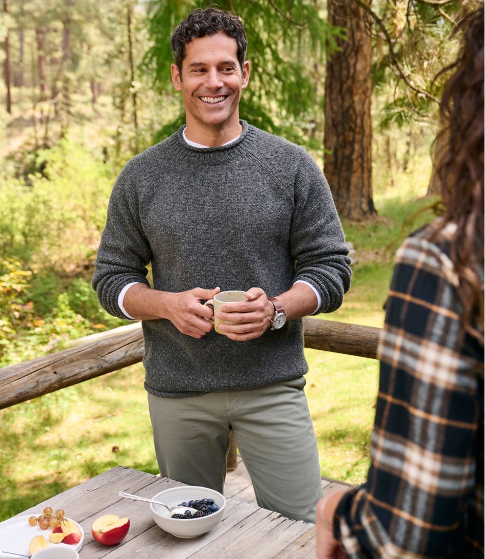 L.L.Bean Men's Bean's Classic Ragg Wool Sweater, Rollneck NEW|CLOTHING