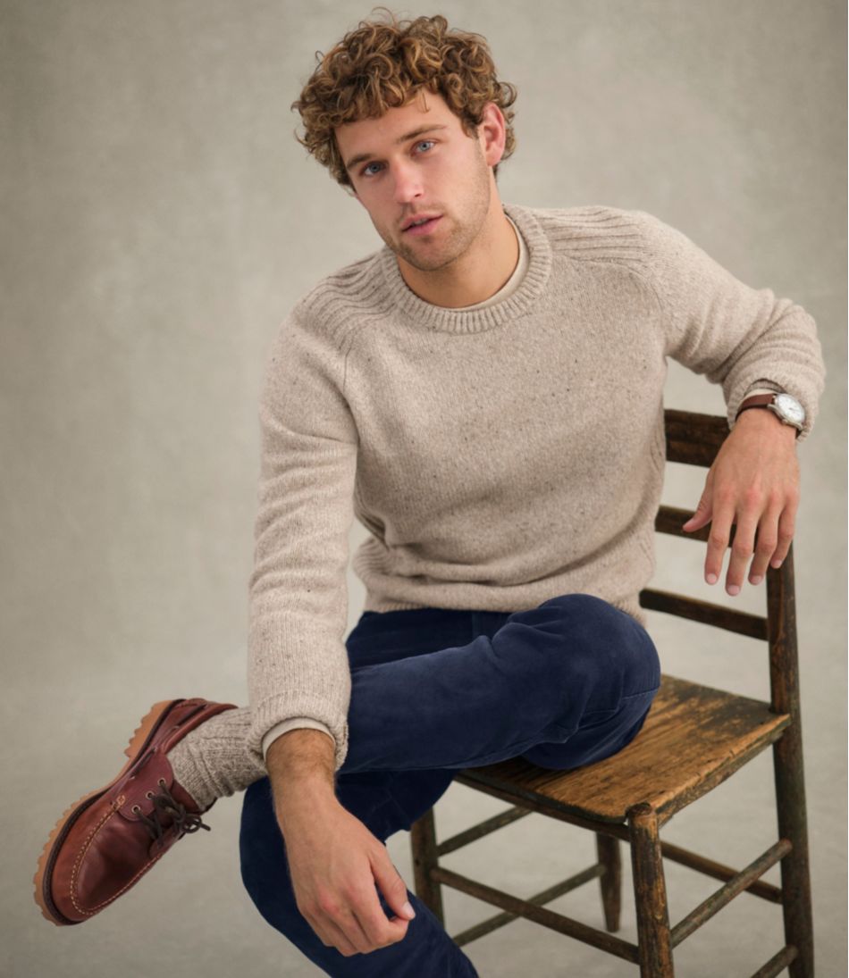 L.L.Bean Men's All Seasons Wool Crewneck Sweater NEW|CLOTHING