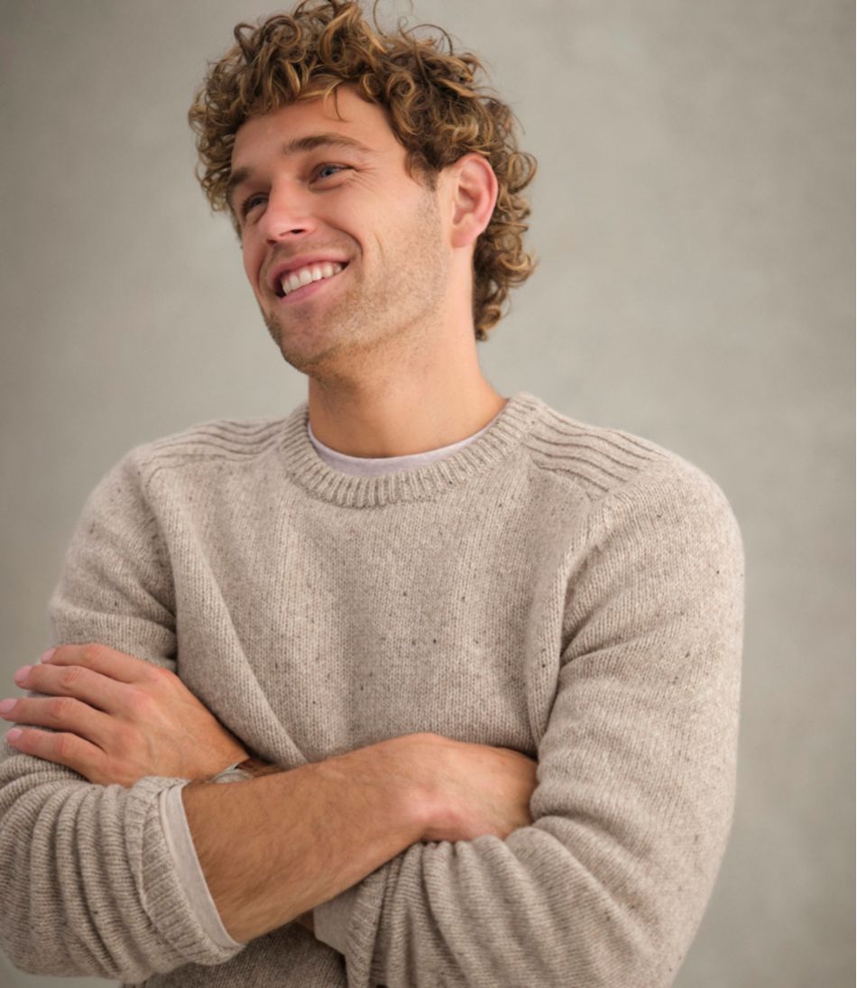 L.L.Bean Men's All Seasons Wool Crewneck Sweater NEW|CLOTHING