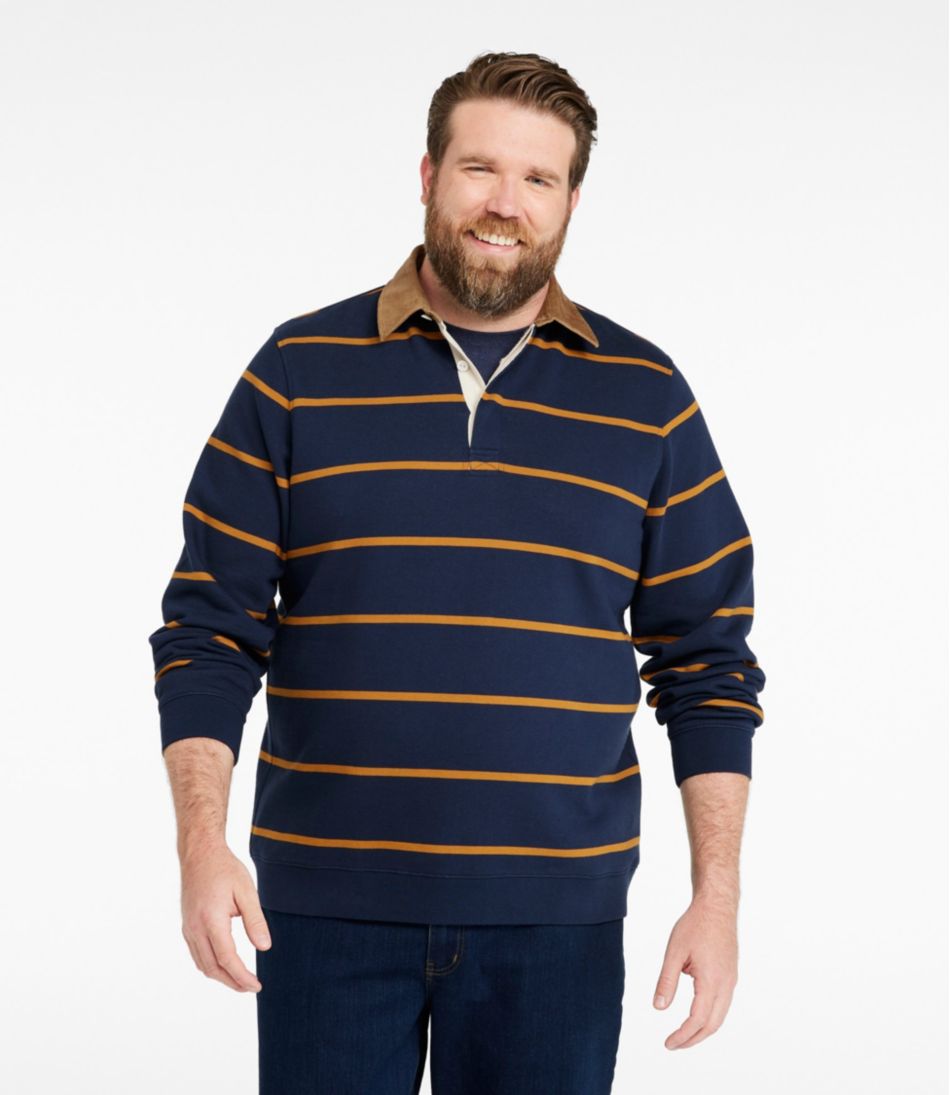 L.L.Bean Men's Mariner Ultrasoft Sweatshirt, Stripe NEW|CLOTHING|SALE