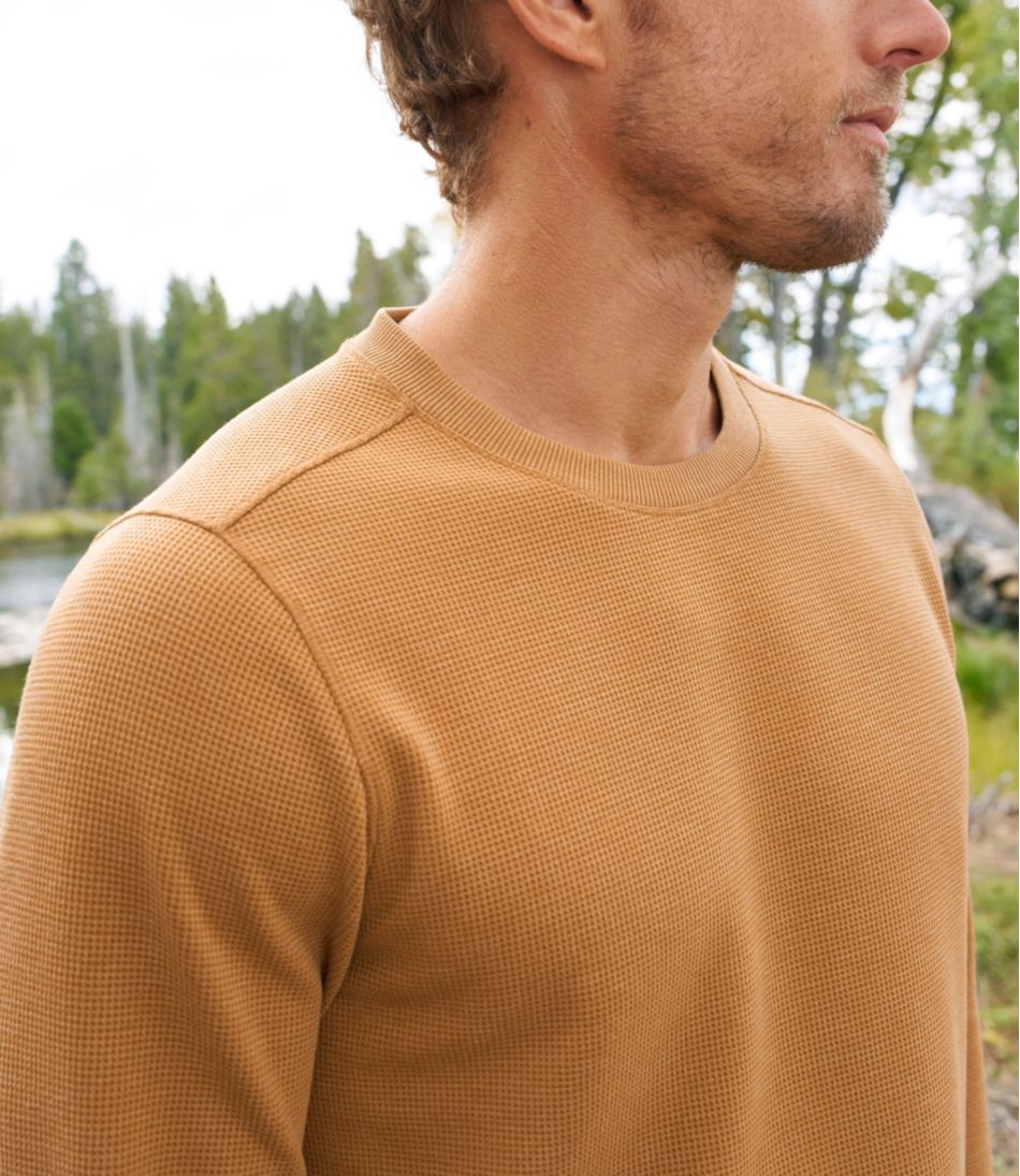 L.L.Bean Men's Mountainside Micro Waffle Crew NEW|CLOTHING