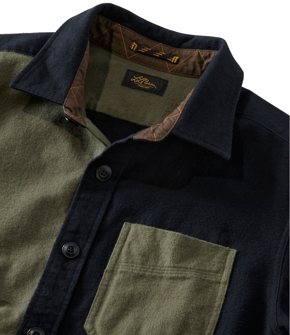 L.L.Bean Men's Signature 1933 Chamois Cloth Shirt, Slim Fit, Mixed Media NEW|CLOTHING