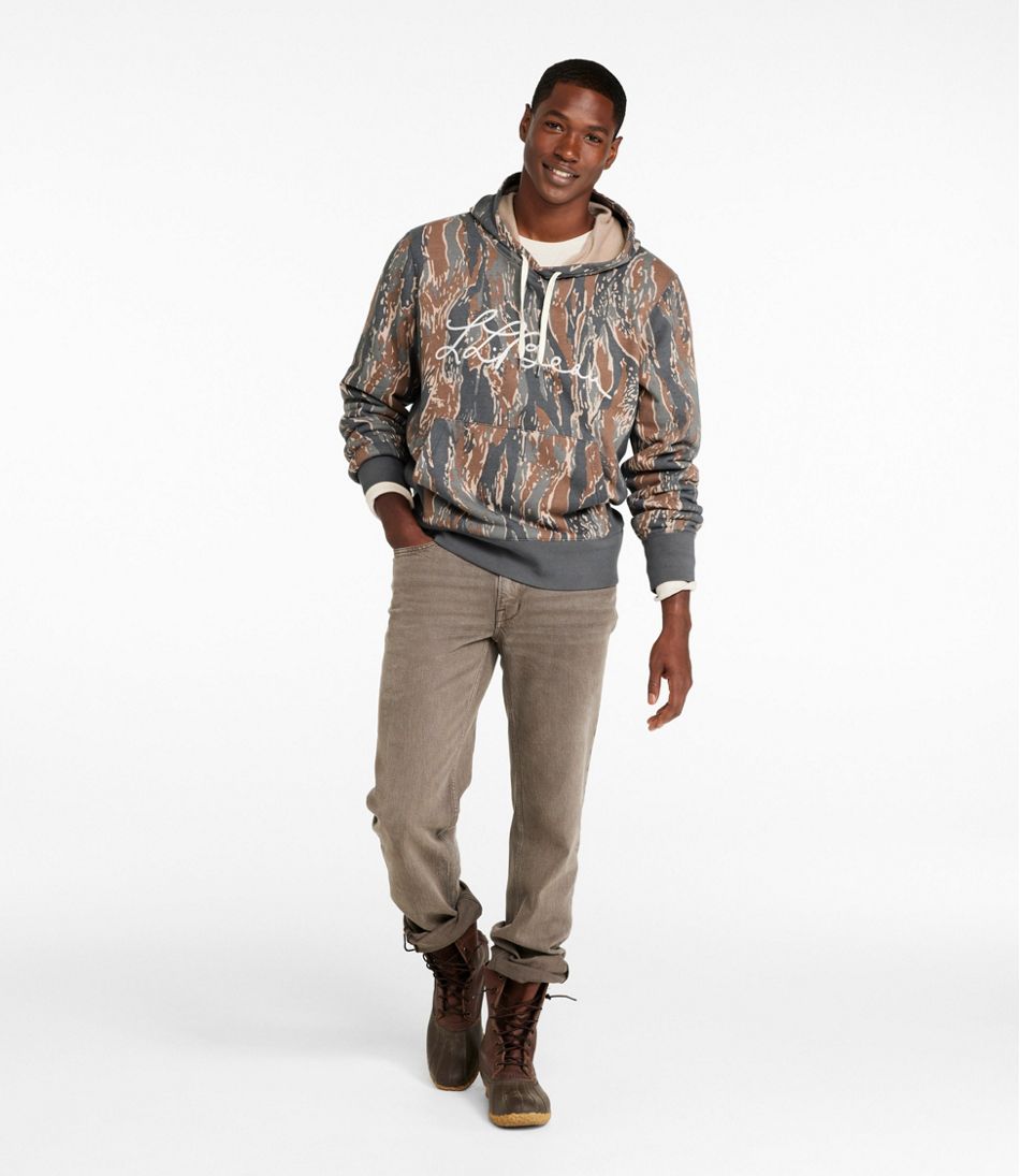 L.L.Bean Men's Signature Camp Hoodie Sweatshirt, Print NEW|CLOTHING