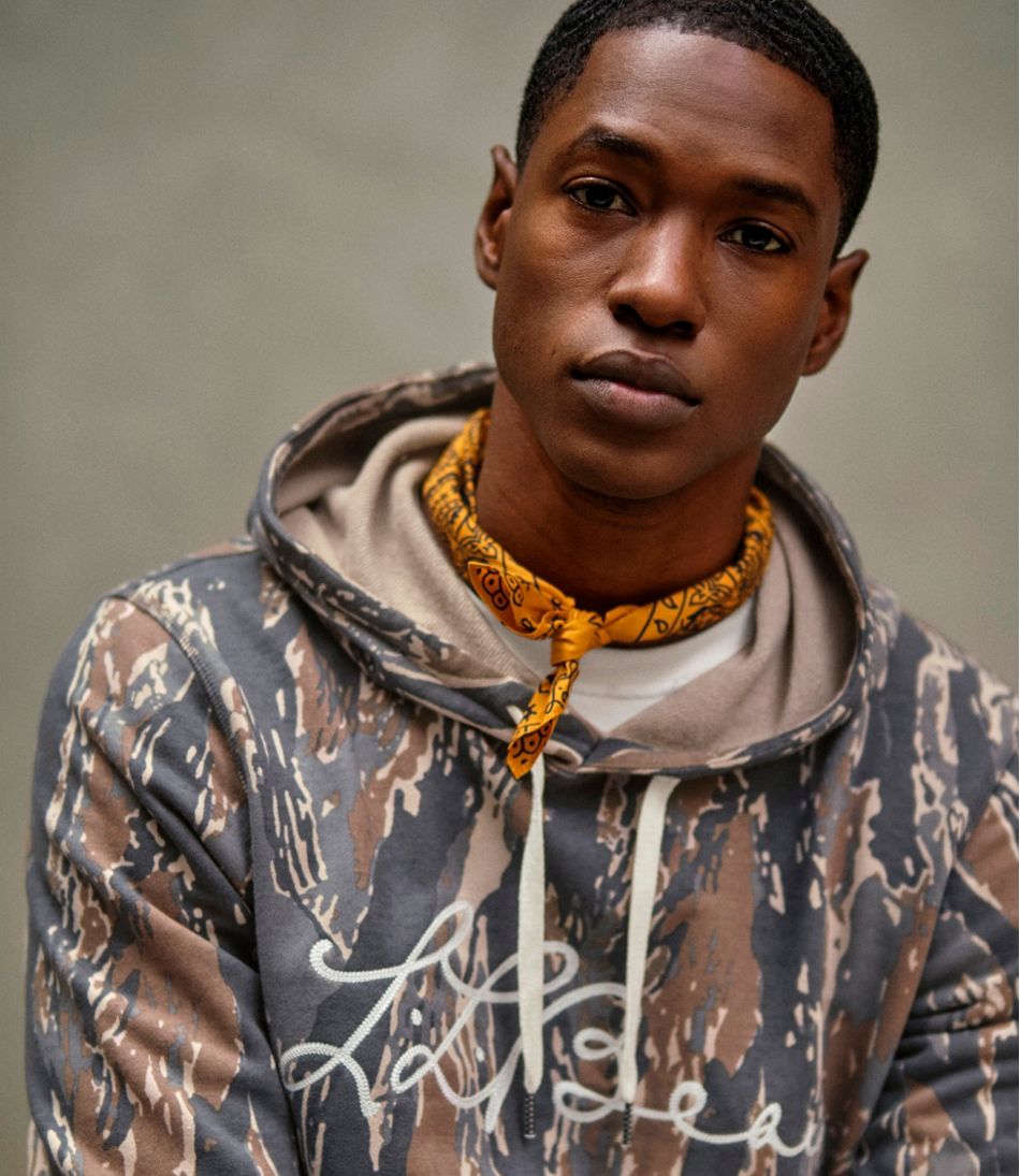 L.L.Bean Men's Signature Camp Hoodie Sweatshirt, Print NEW|CLOTHING