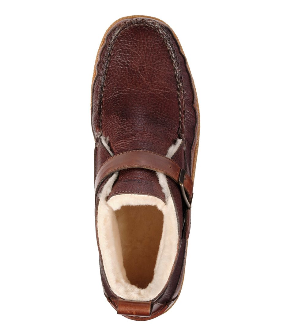 L.L.Bean Men's Lodge Moc Vibram® Buckle Boots, Shearling NEW|FOOTWEAR|SALE