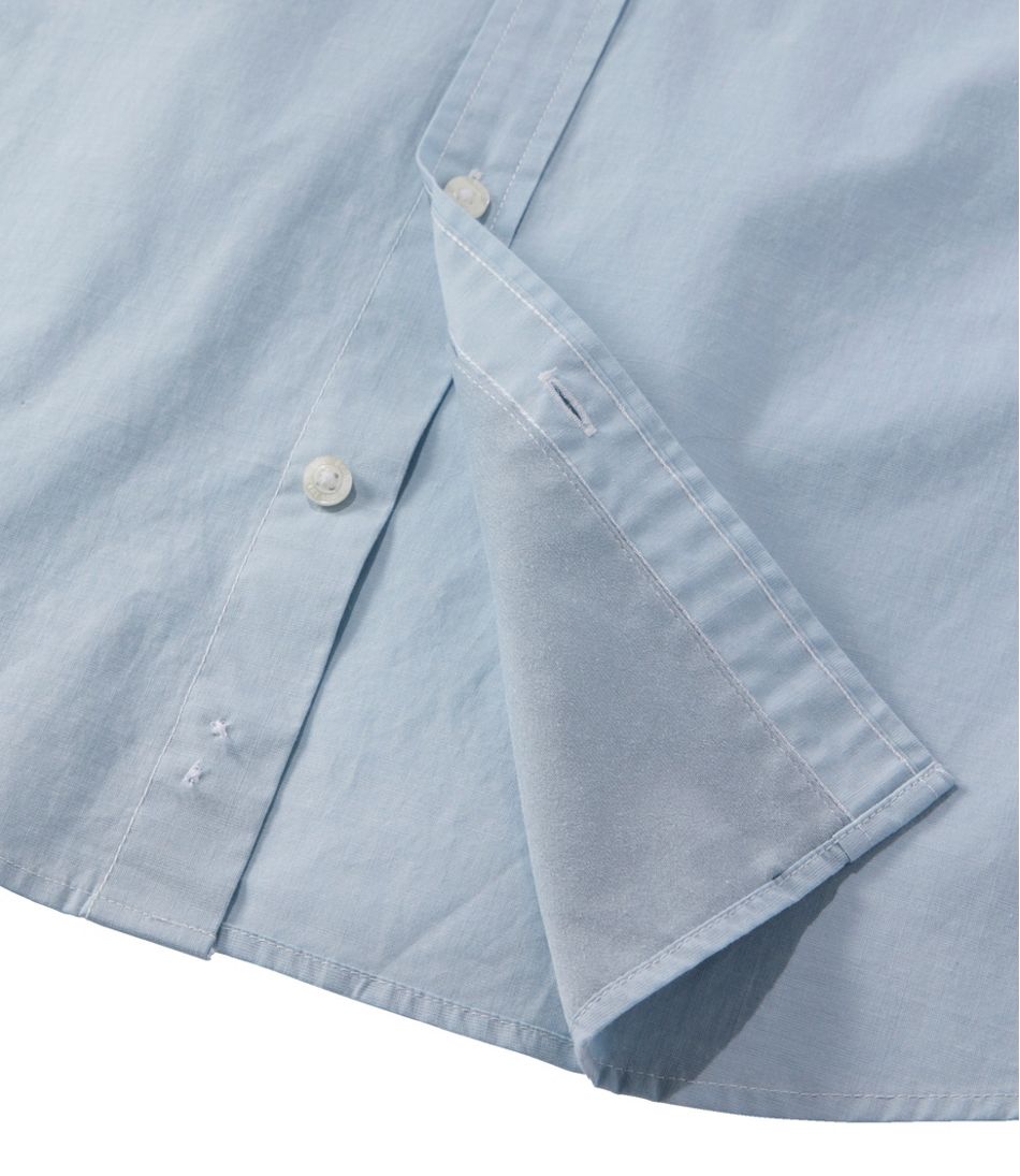 L.L.Bean Men's Comfort Stretch Performance® Chambray Shirt, Long-Sleeve, Slightly Fitted Untucked Fit NEW|CLOTHING
