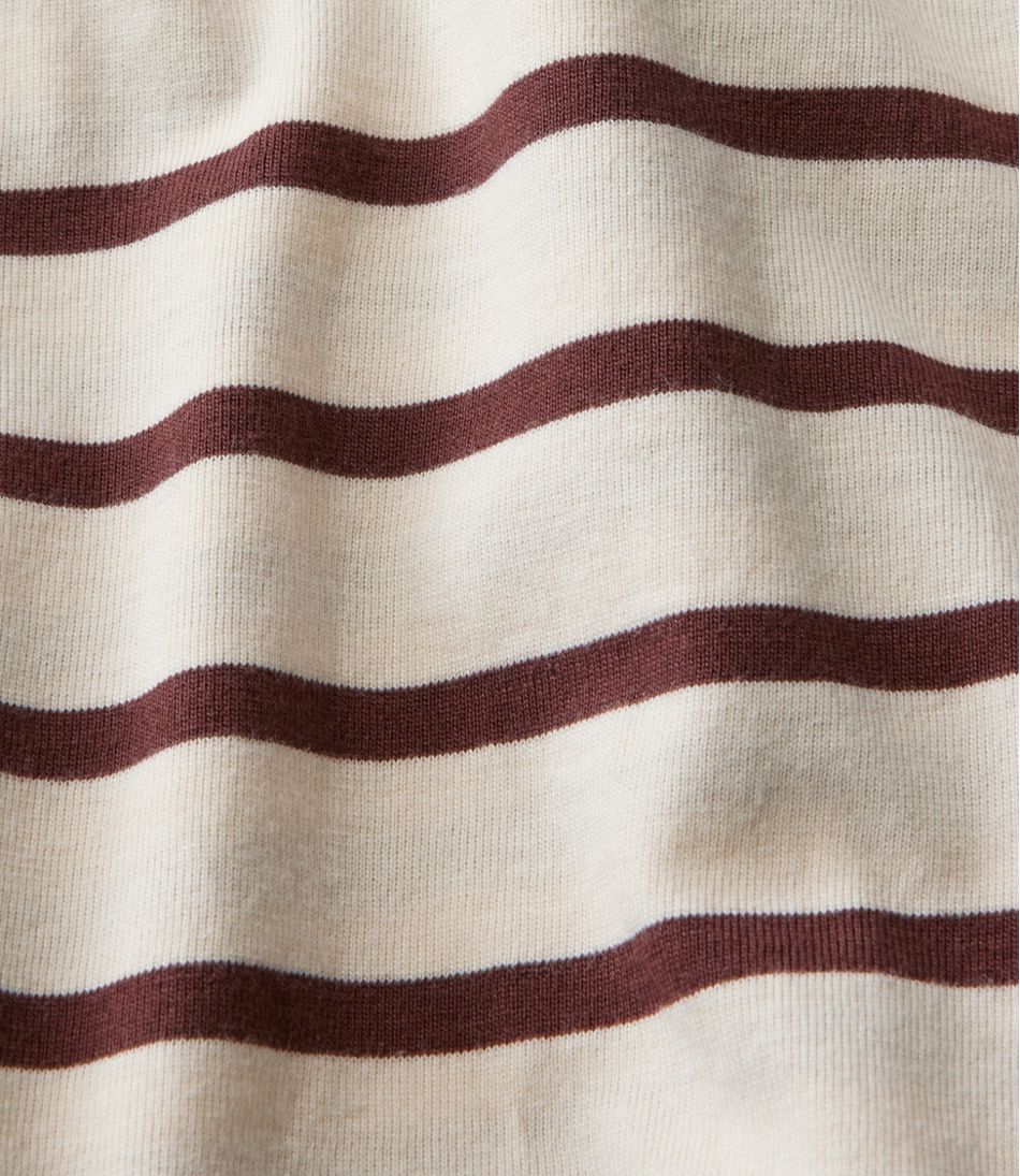 L.L.Bean Men's Signature Northwoods Henley, Long-Sleeve, Stripe NEW|CLOTHING