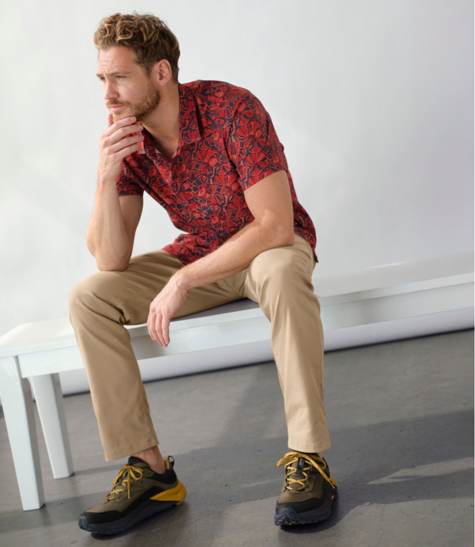 L.L.Bean Men's Ultralight Venture Shirt, Short-Sleeve Print NEW|CLOTHING