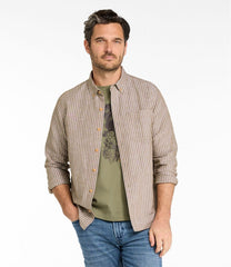 L.L.Bean Men's Signature Wharfside Linen Blend Shirt NEW|CLOTHING