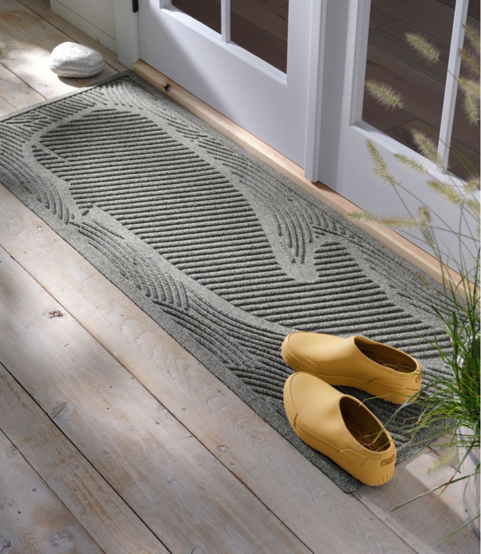 L.L.Bean Everyspace Recycled Waterhog Wide Doormat, Swimming Whale NEW|HOME GOODS