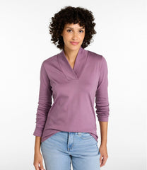 L.L.Bean Women's Pima Cotton Tee, Shawl Long-Sleeve CLOTHING|SALE