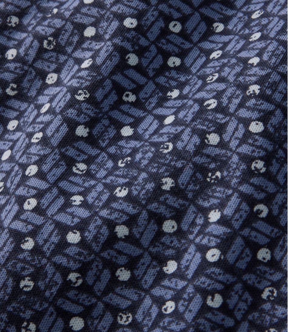 L.L.Bean Women's Tee, Three-Quarter-Sleeve Splitneck Tunic Print CLOTHING