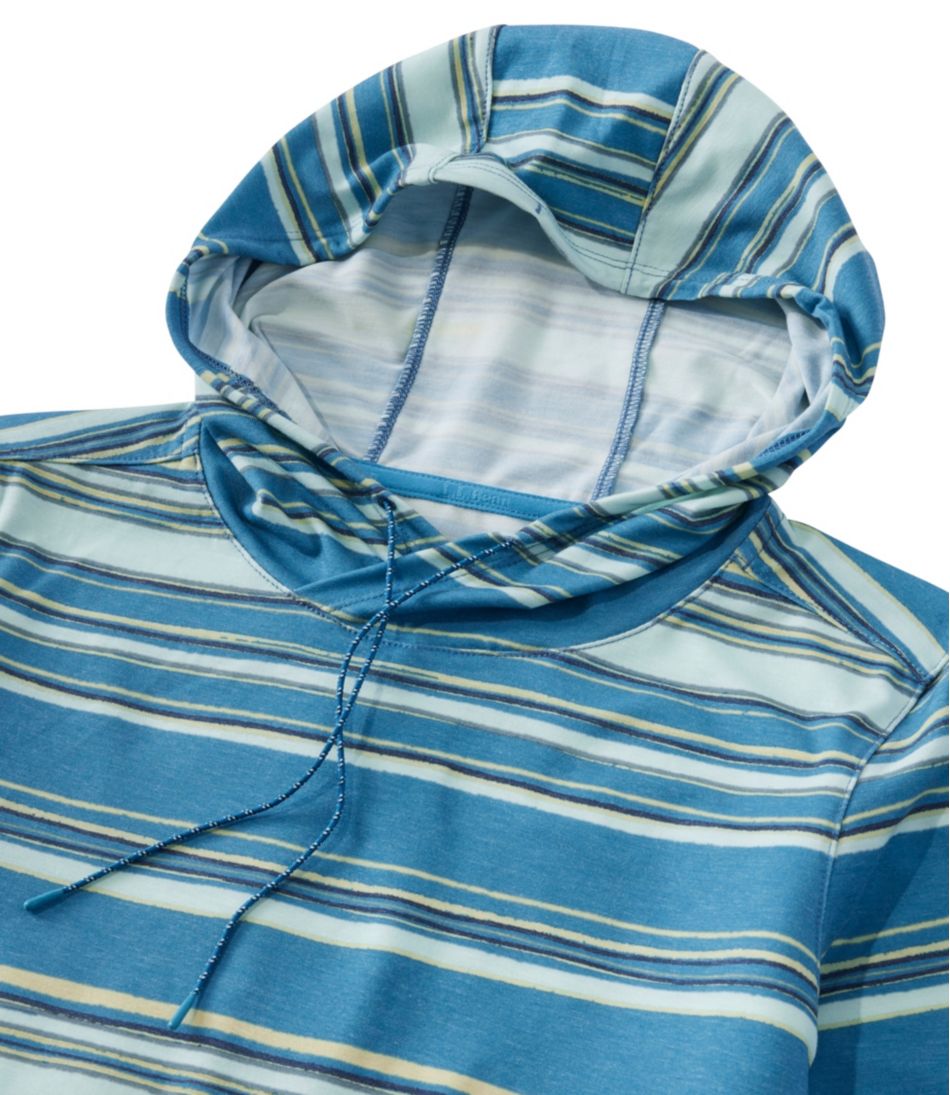 L.L.Bean Women's Everyday SunSmart® Hooded Pullover, Long-Sleeve Stripe CLOTHING|SALE