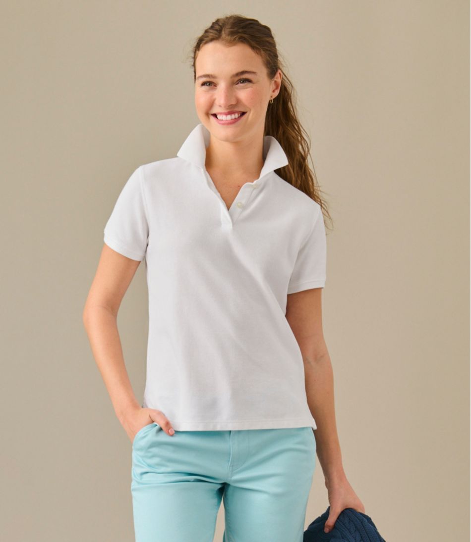 L.L.Bean Women's Premium Double L® Polo, Relaxed Fit CLOTHING|SALE