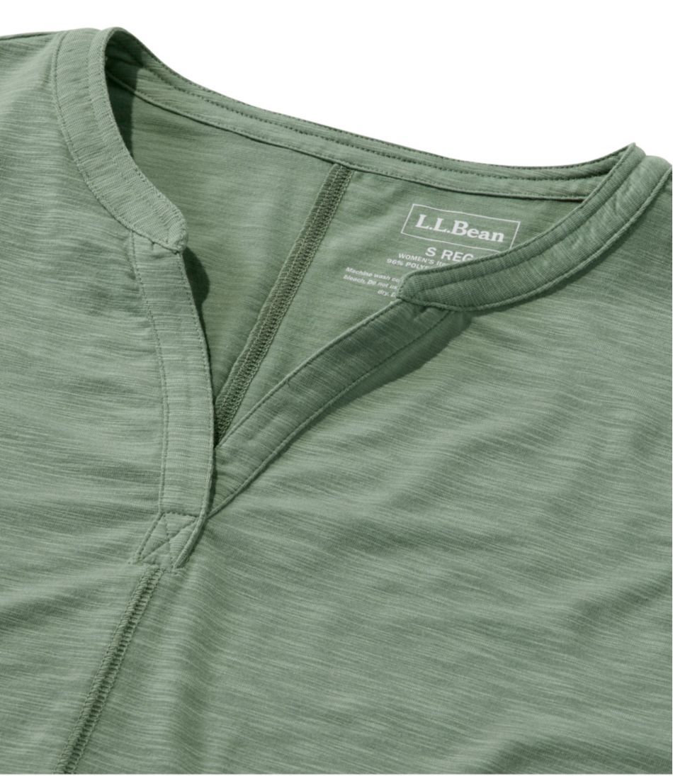 L.L.Bean Women's Streamside Tee, Three-Quarter-Sleeve Splitneck CLOTHING|SALE