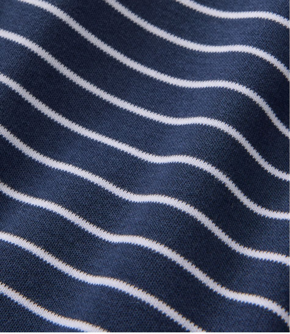 L.L.Bean Women's Pima Cotton Tee, Short-Sleeve Crewneck Stripe CLOTHING
