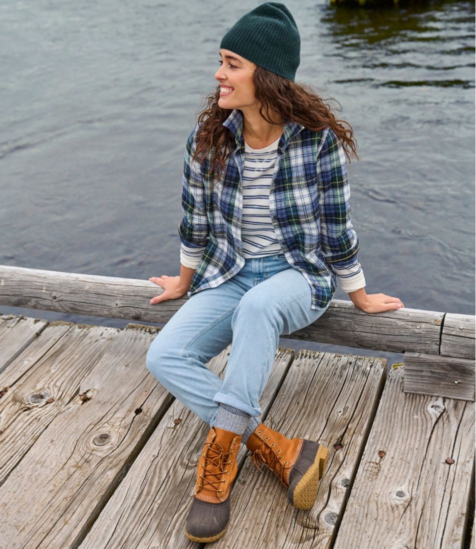 L.L.Bean Women's Scotch Plaid Flannel Shirt, Relaxed CLOTHING|SALE